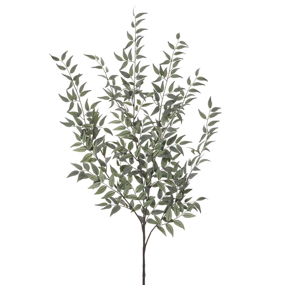 47&quot; Italian Ruscus Leaf Bush  Green