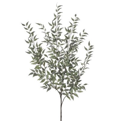 47&quot; Italian Ruscus Leaf Bush  Green