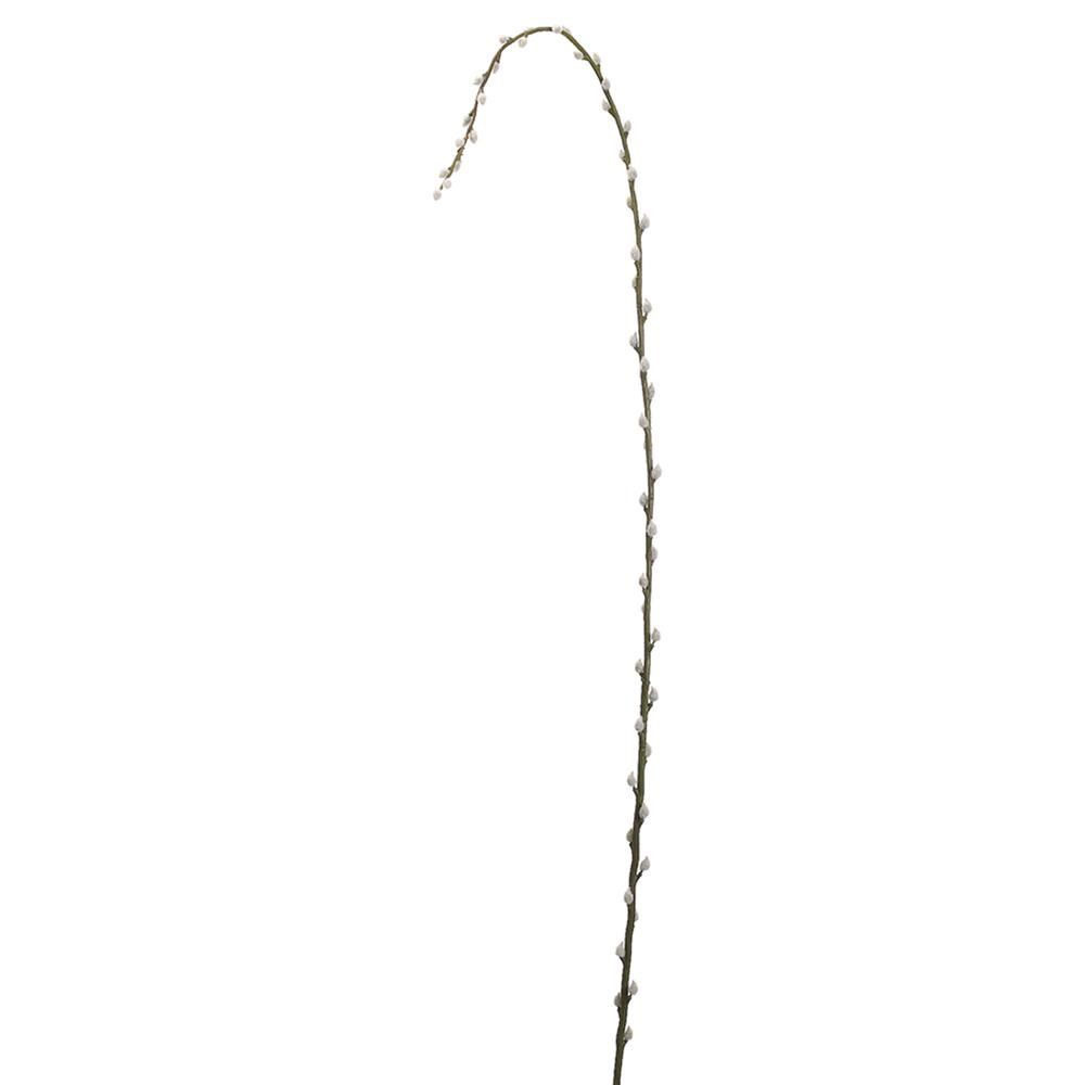 65&quot; Pussy Willow Branch  Gray