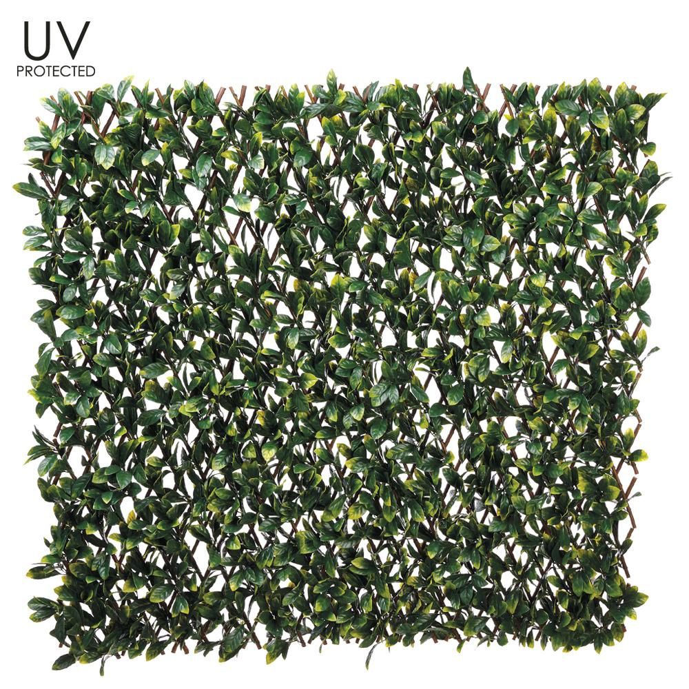 39.3&quot;Wx78.7&quot;L UV Protected Laurel Leaf Trellis Green