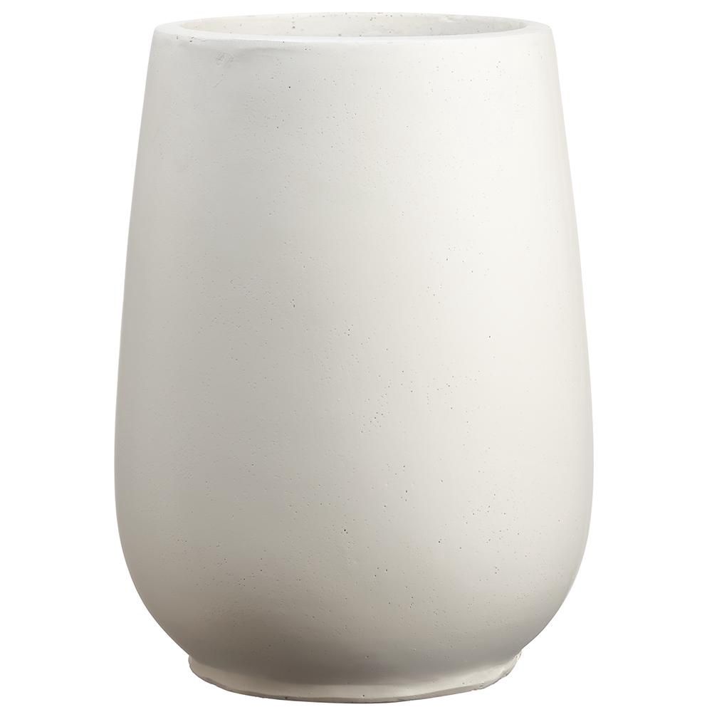 14&quot;HX10.8&quot;D Mgo Planter  White