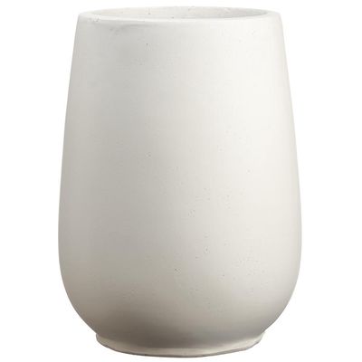 14&quot;HX10.8&quot;D Mgo Planter  White