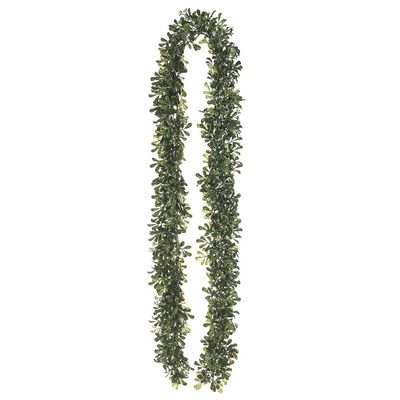 6&#39; Boxwood Garland  Green Two Tone