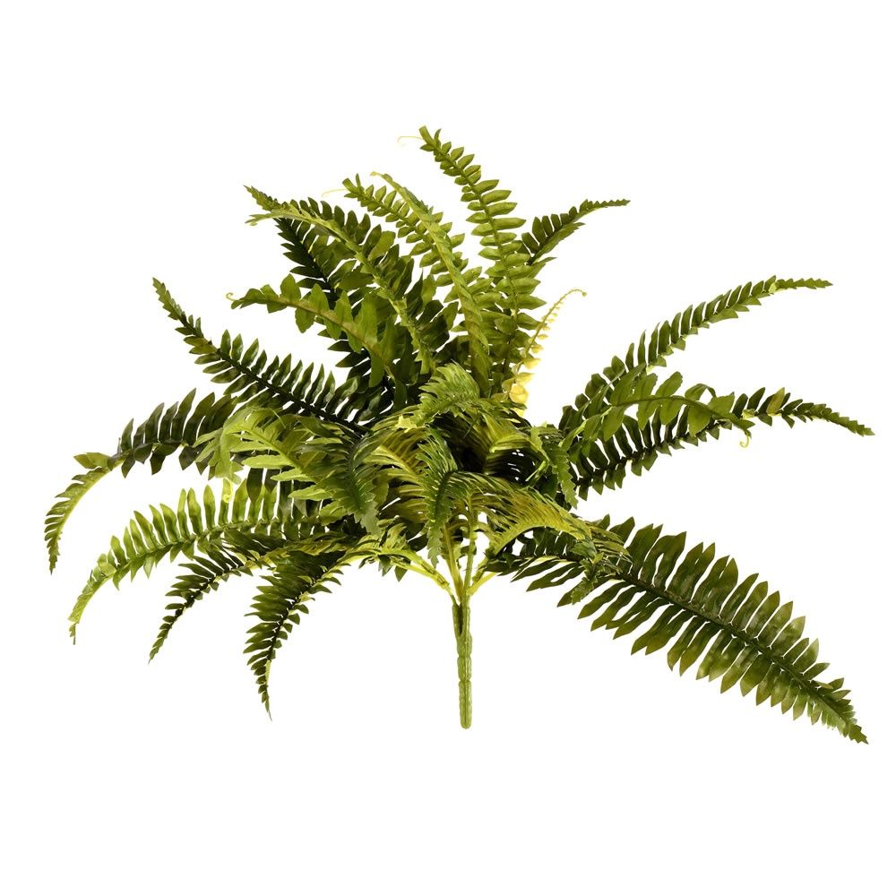 19&quot; Artificial Green Boston Fern Bush