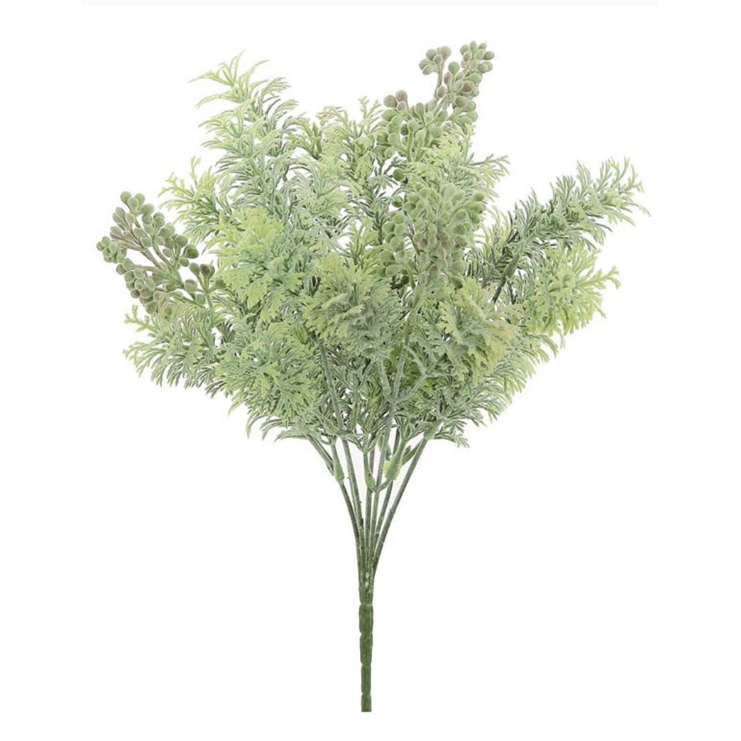 LACE LEAF BUSH, 14&quot;; SAGE