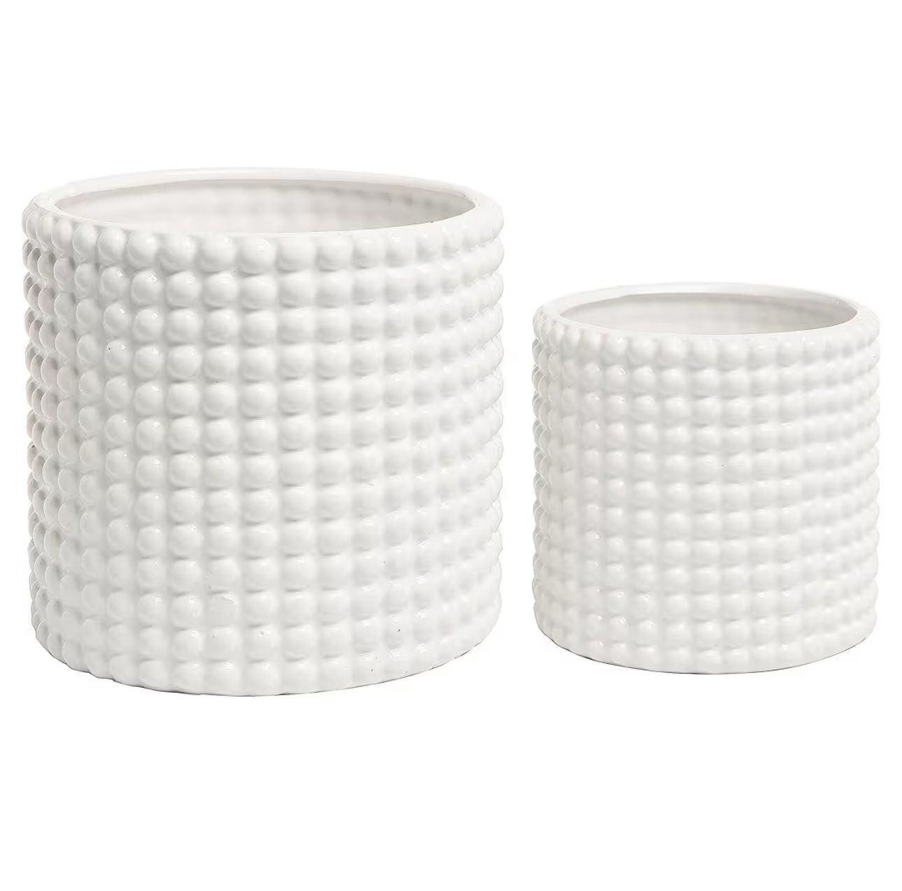 Small Vintage White Ceramic Pot