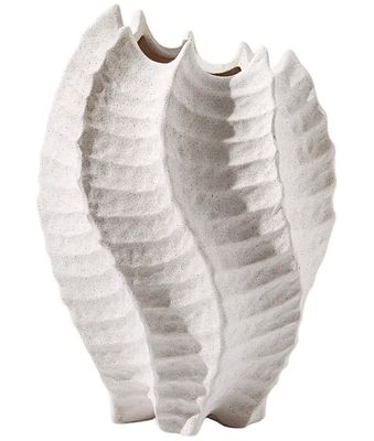 Ceramic White Coastal Vase