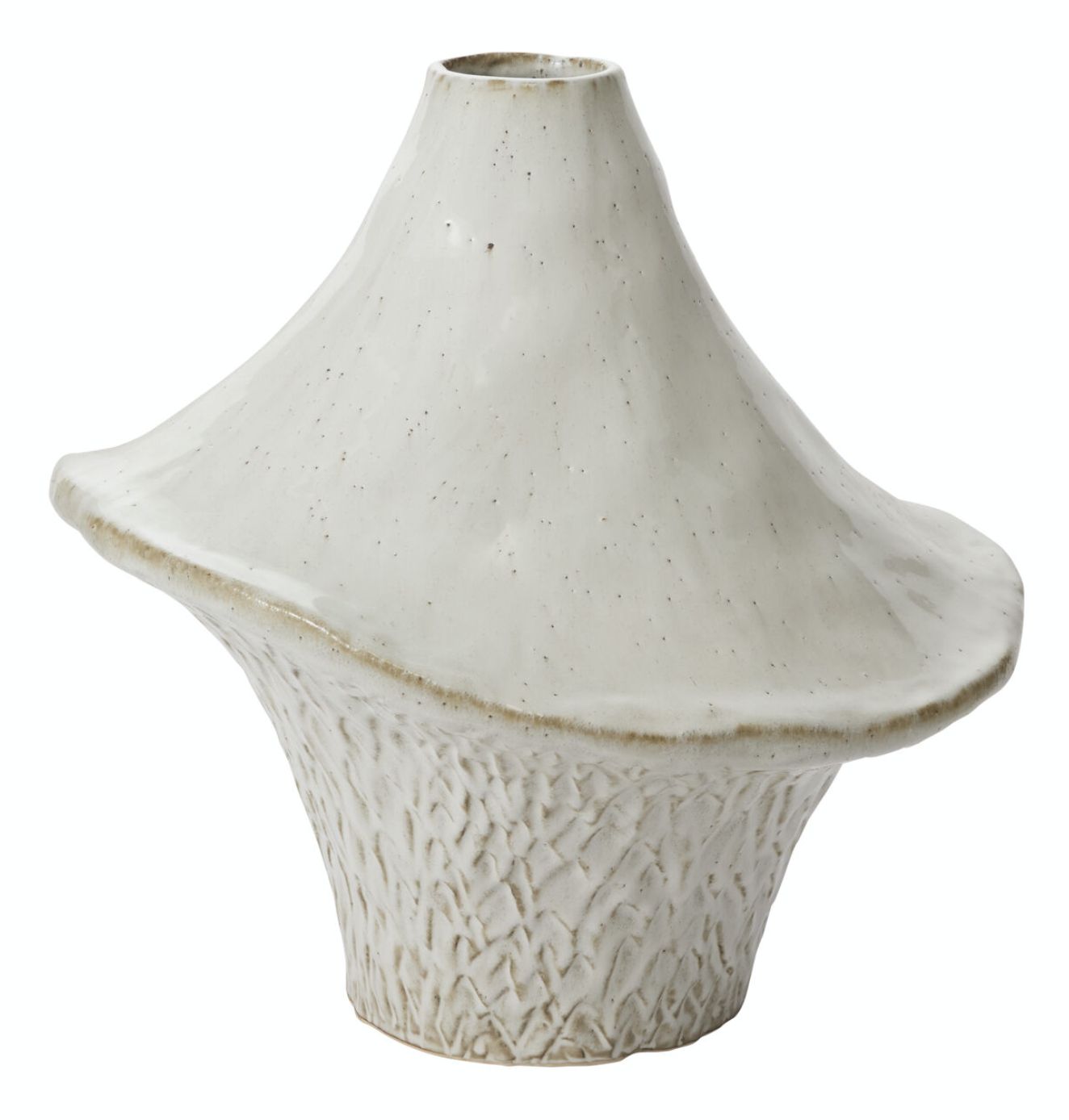 Cornett Vase 16.25" x 16" Off White