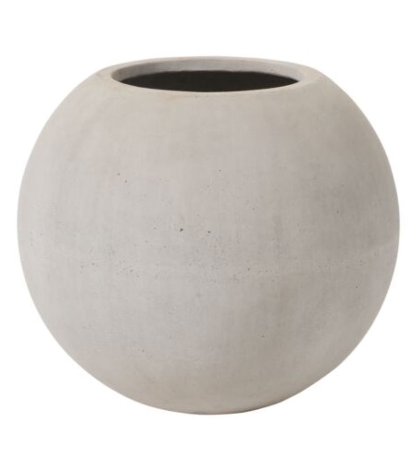 Full Moon Planter 20" x 18" Off White