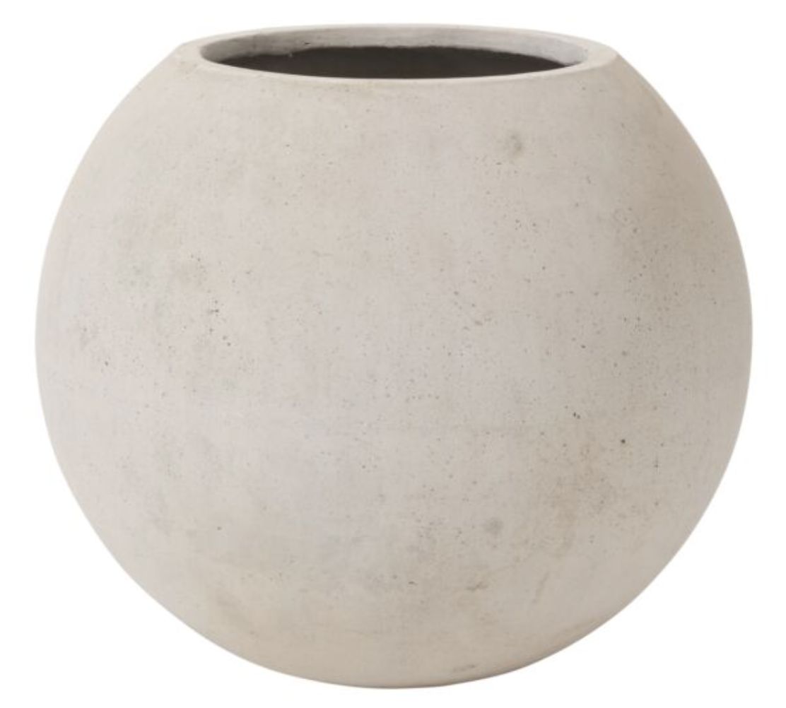 Full Moon Planter 27.25" x 23.25" Off White