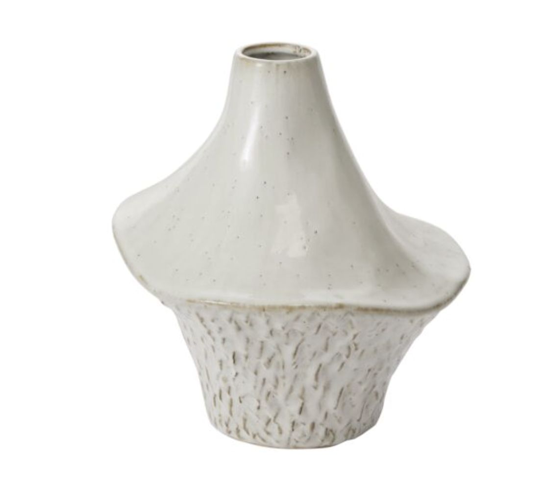 Cornett Vase 10.75" x 11.5" Off White