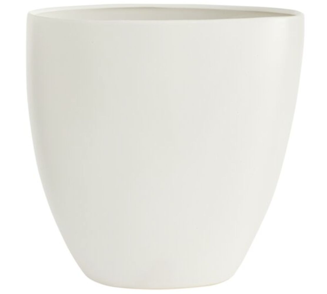 Sasso Vase 11.75" x 11.75" White