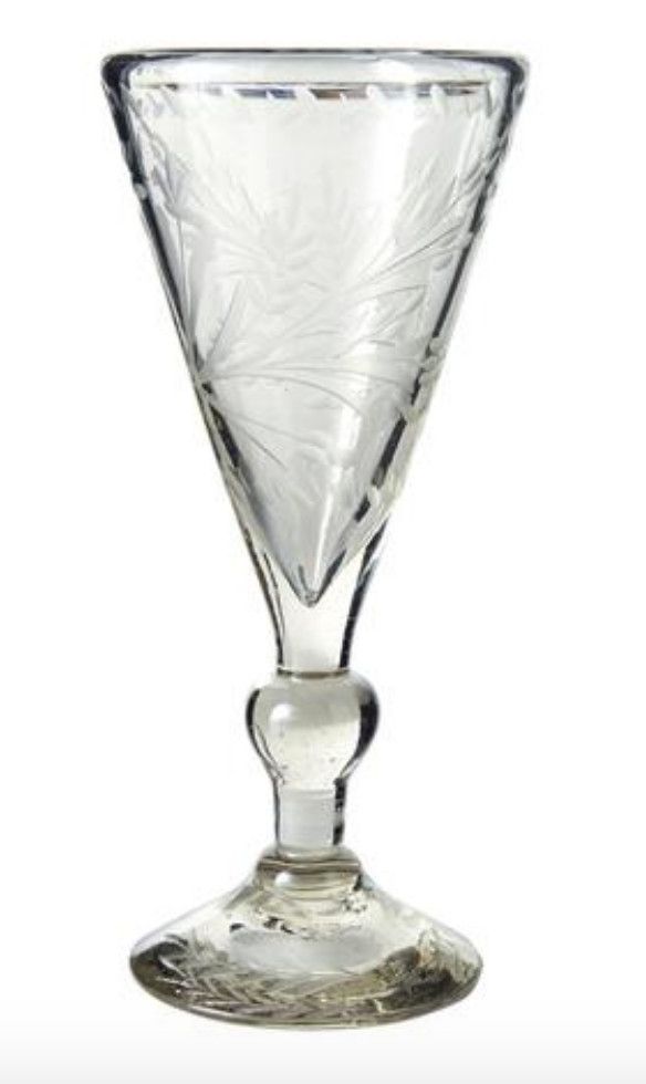 Frances Goblet  w/ Pepita etch