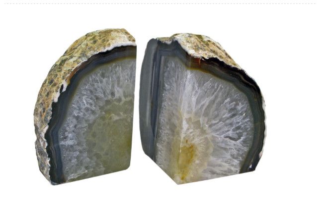 Agate Bookend PAIR- MEDIUM