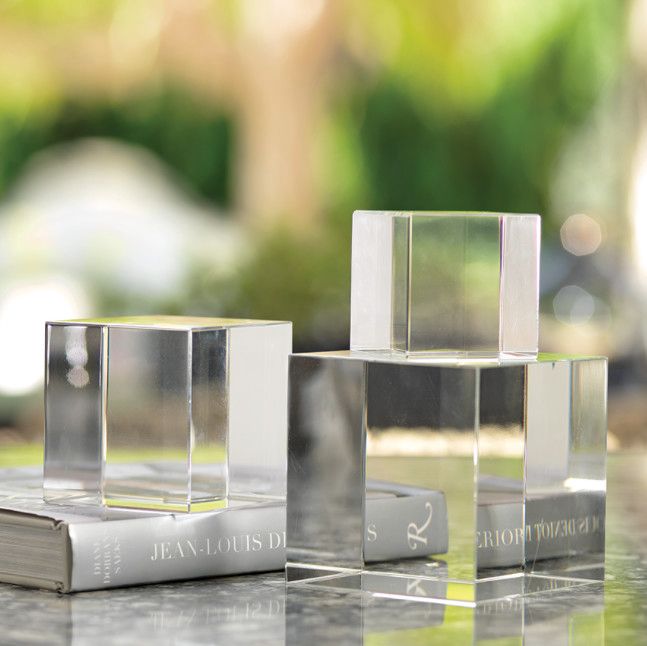 Crystal Glass Cube | Medium