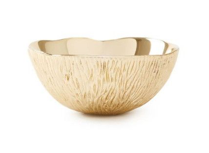 Coral Small Bowl, Brass Finish
