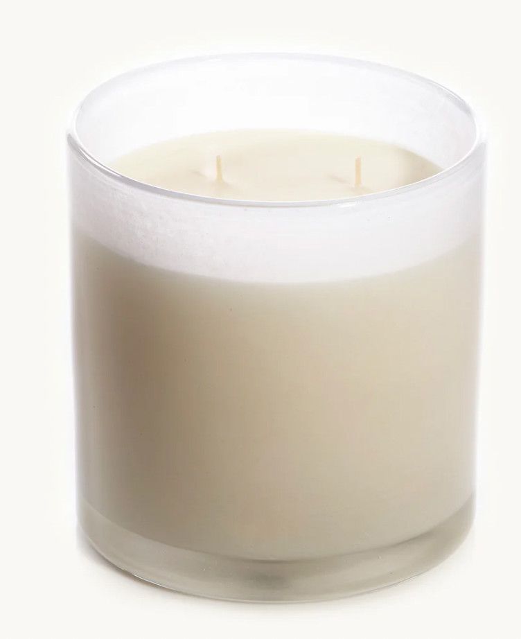 Large Cylinder Candle l&#39;Heure du The-White
