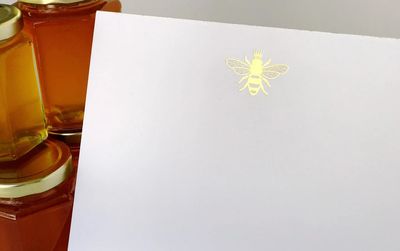 Gold Foil Luxe Queen BEE Large Notepad