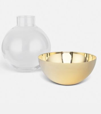 Pomfrit Medium Brass Vase
