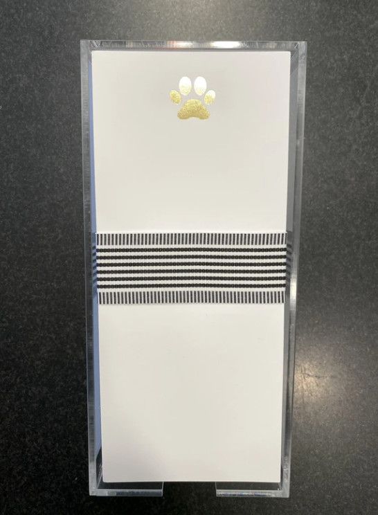 Gold Foil Buck Notepad | Paw