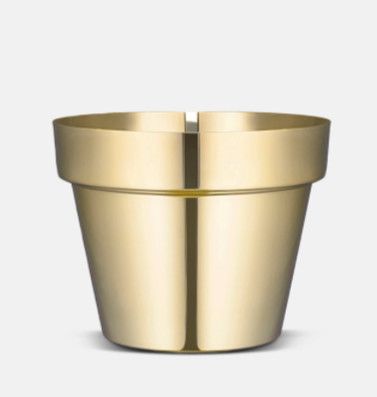 Medium Brass Flower Pot