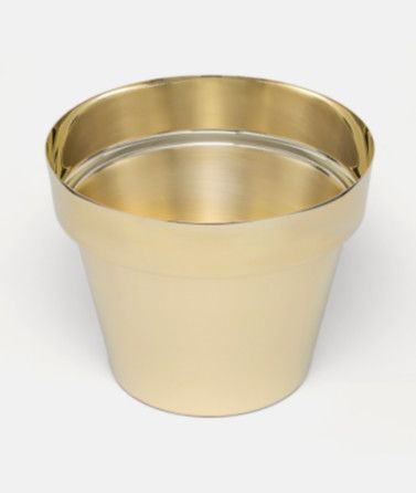 Medium Brass Flower Pot