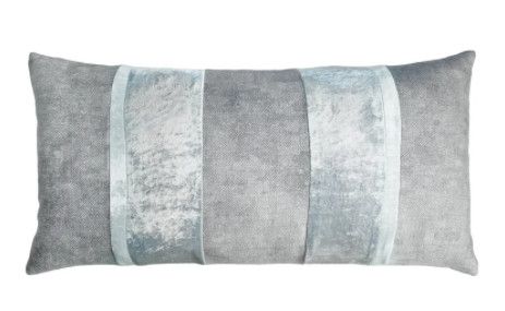 Linen Stripe Oblong Pillow | Seaglass | 12x24