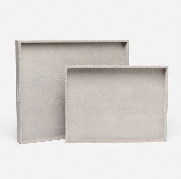 Emery French Gray Tray, Regular Small