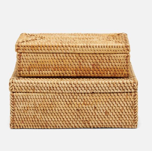 Kymoni Natural Rattan Box | Small