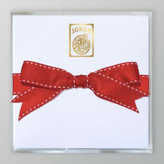 Gold Foil Paddie Notepad | Mahjong Joker