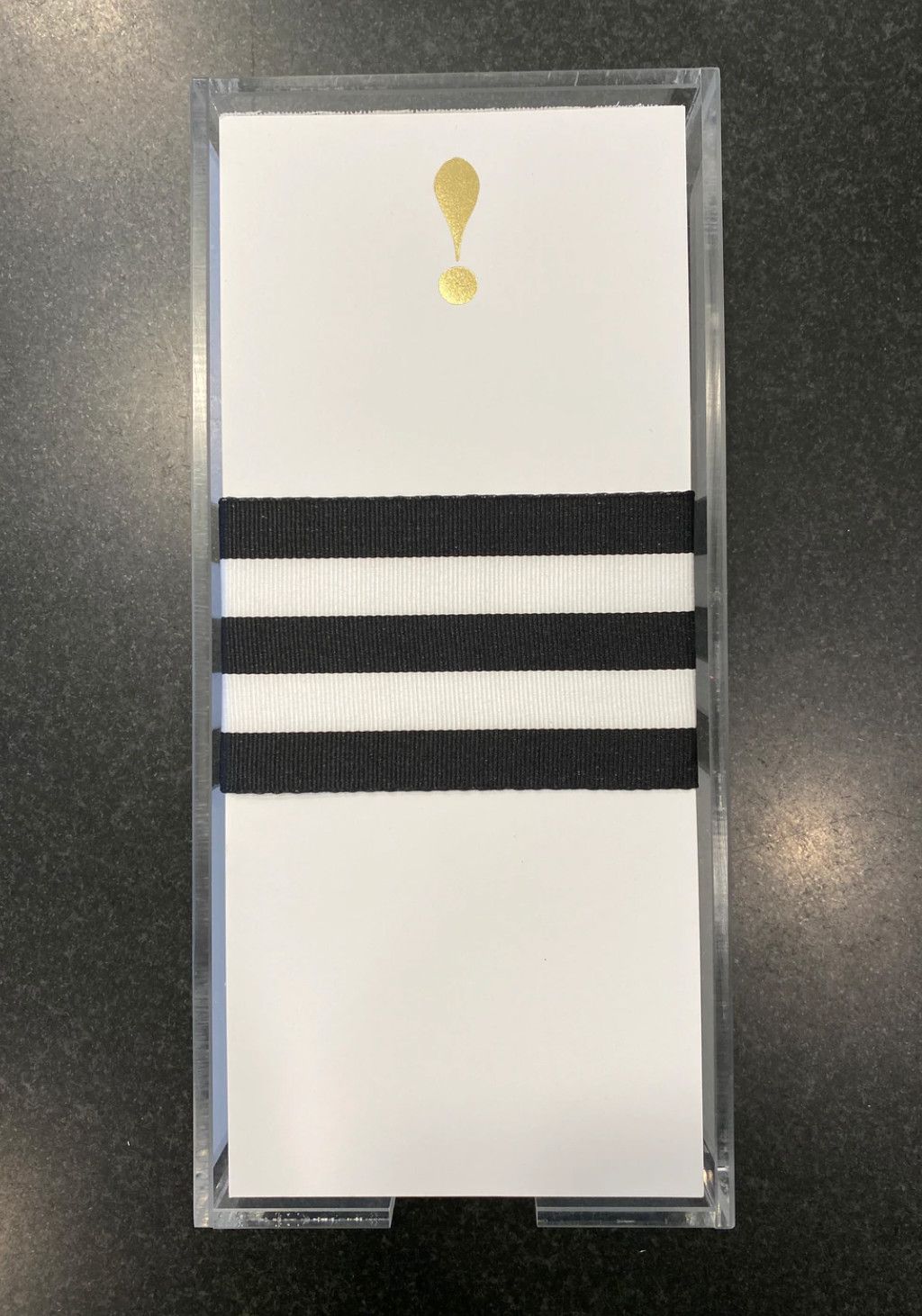 Gold Foil Buck Notepad | Exclamation