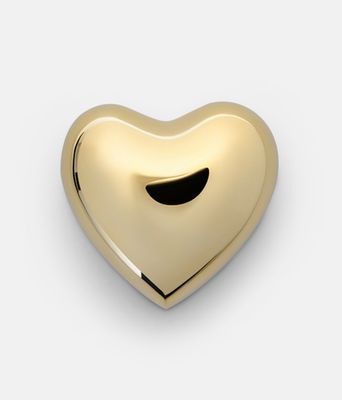 Large Polished Brass Heart