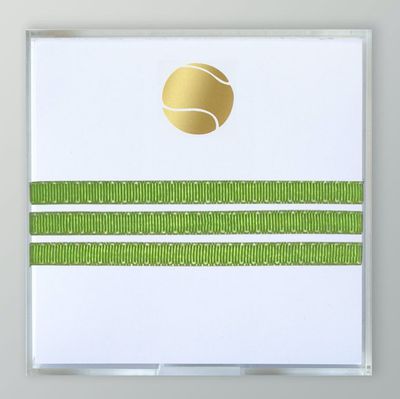 Gold Foil Paddie Notepad | Tennis