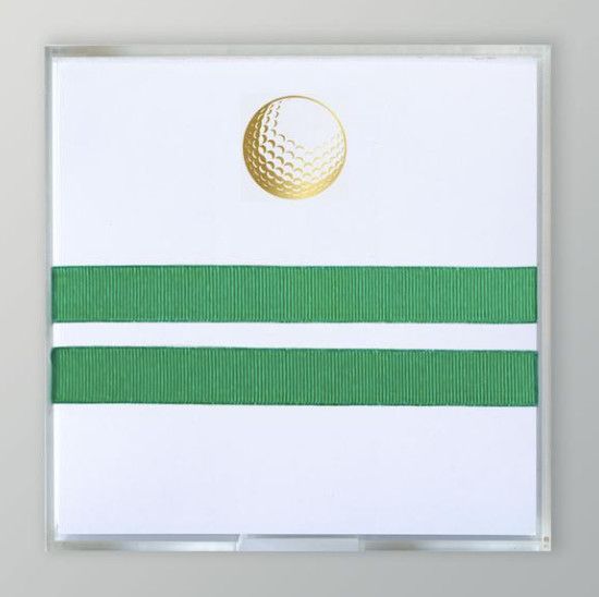 Gold Foil Paddie Notepad | Golf