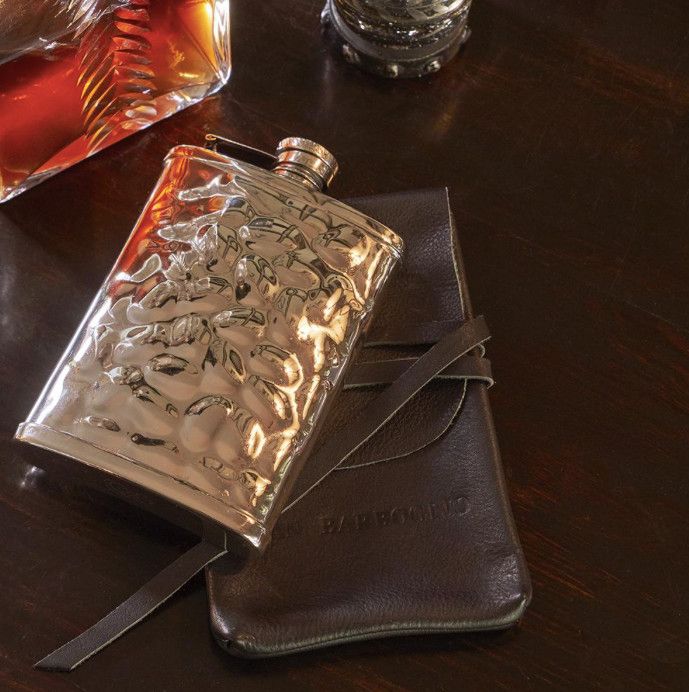 Gustav Flask, 18/10 Stainless Steel Hammered
