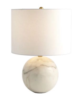 Marble Sphere Lamp White