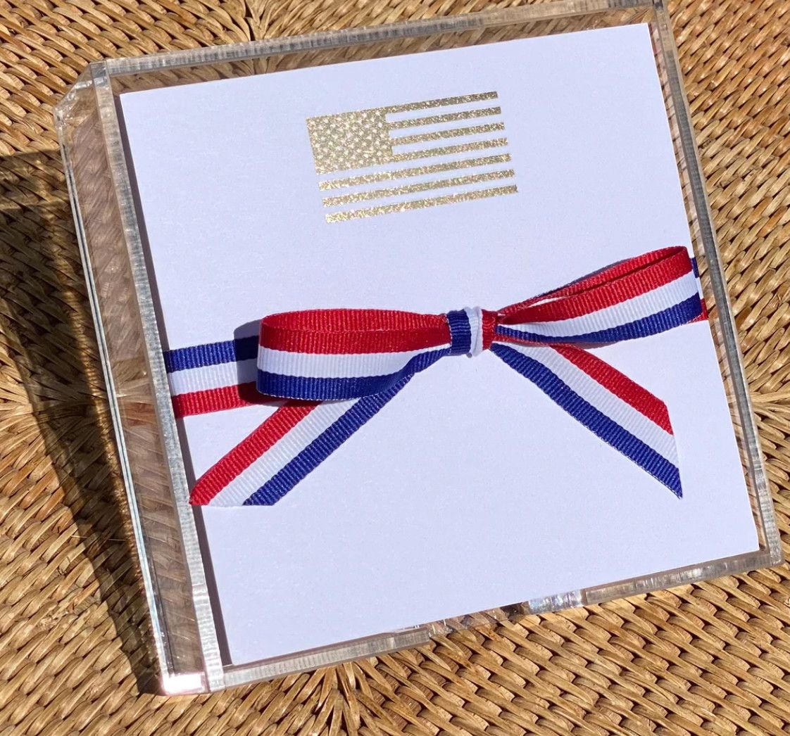 Gold Foil Paddie Notepad | Flag