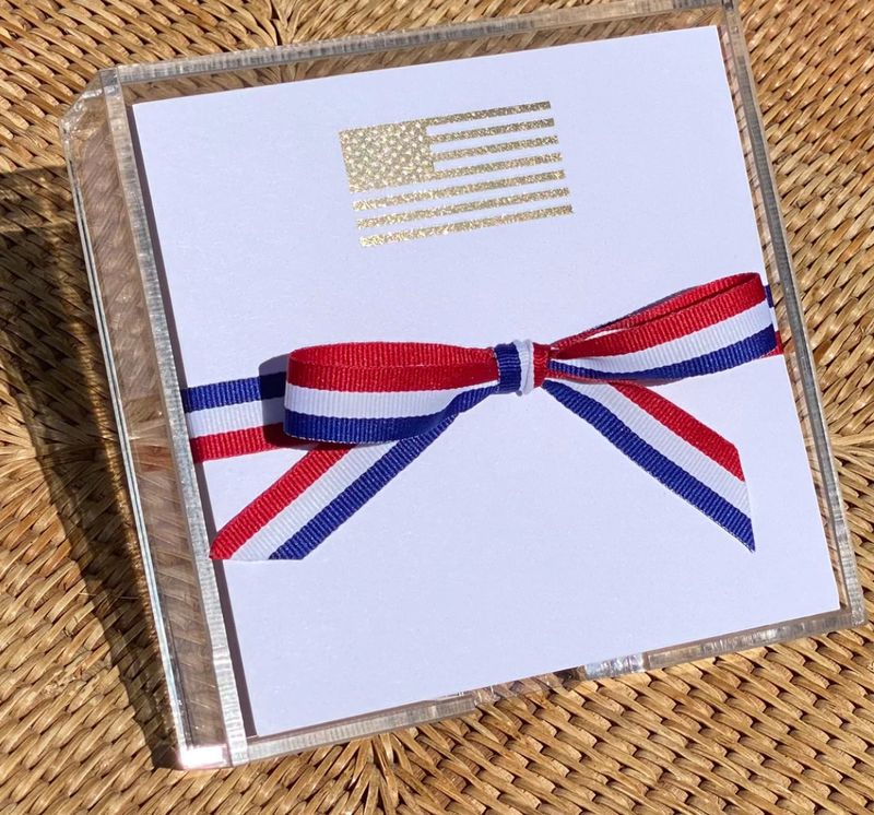 Gold Foil Paddie Notepad | Flag