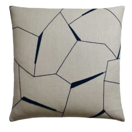 Diverging Indigo Pillow | 22x22