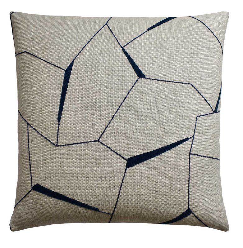 Diverging Indigo Pillow | 22x22
