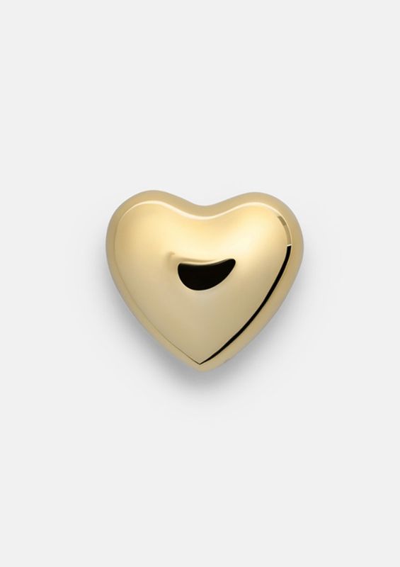 Small Polished Brass Heart