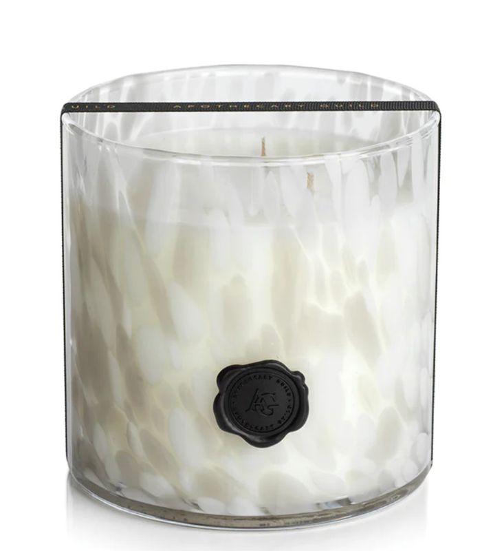AG Opal Glass 3 Wick Candle Jar | Gardenia