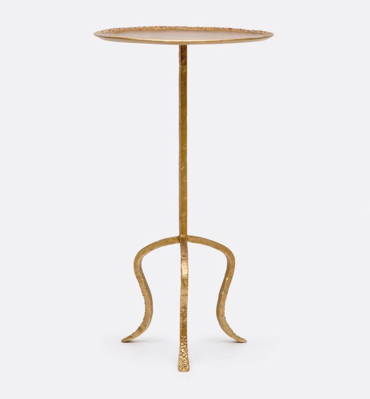 Fia Aged Brass Side Table