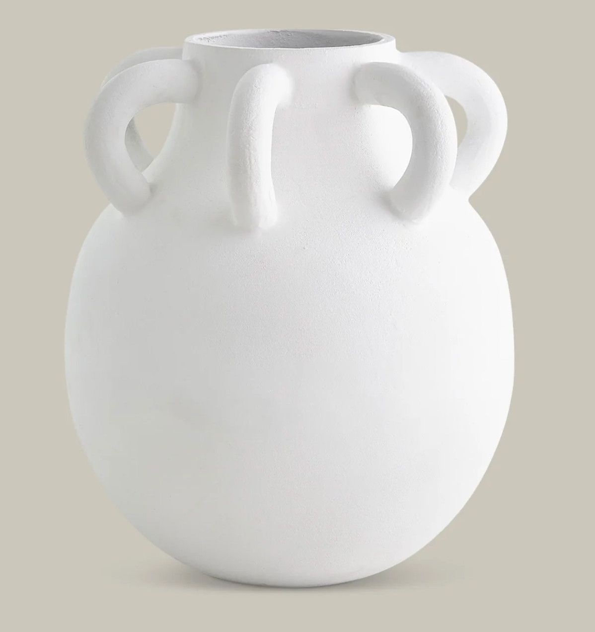 Amphora Loop Vase White Large