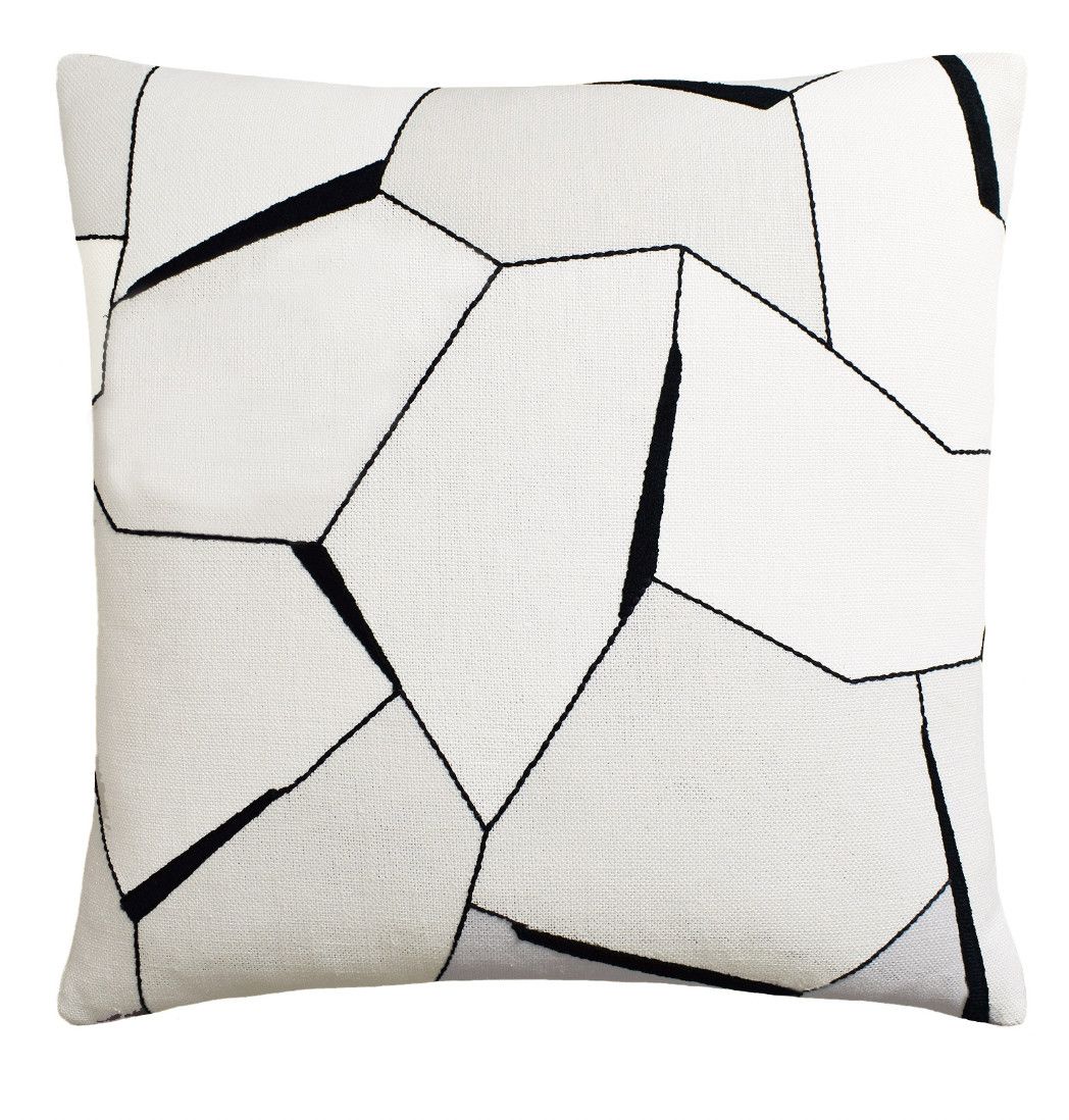 Diverging Ebony Pillow | 22x22