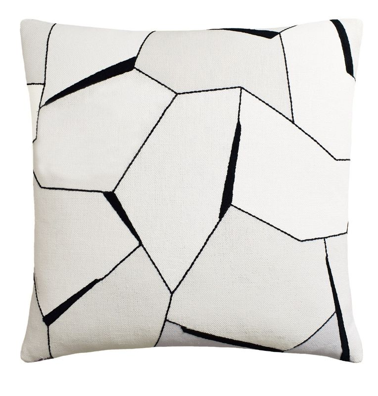 Diverging Ebony Pillow | 22x22