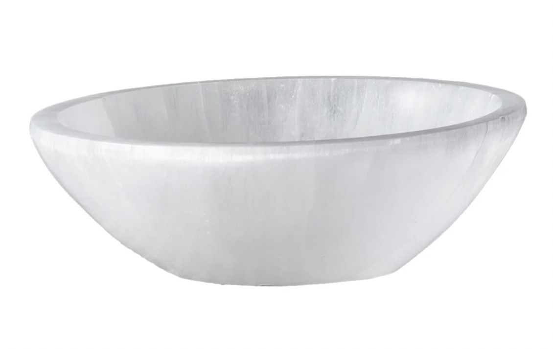 Selenite Round Bowl | Medium