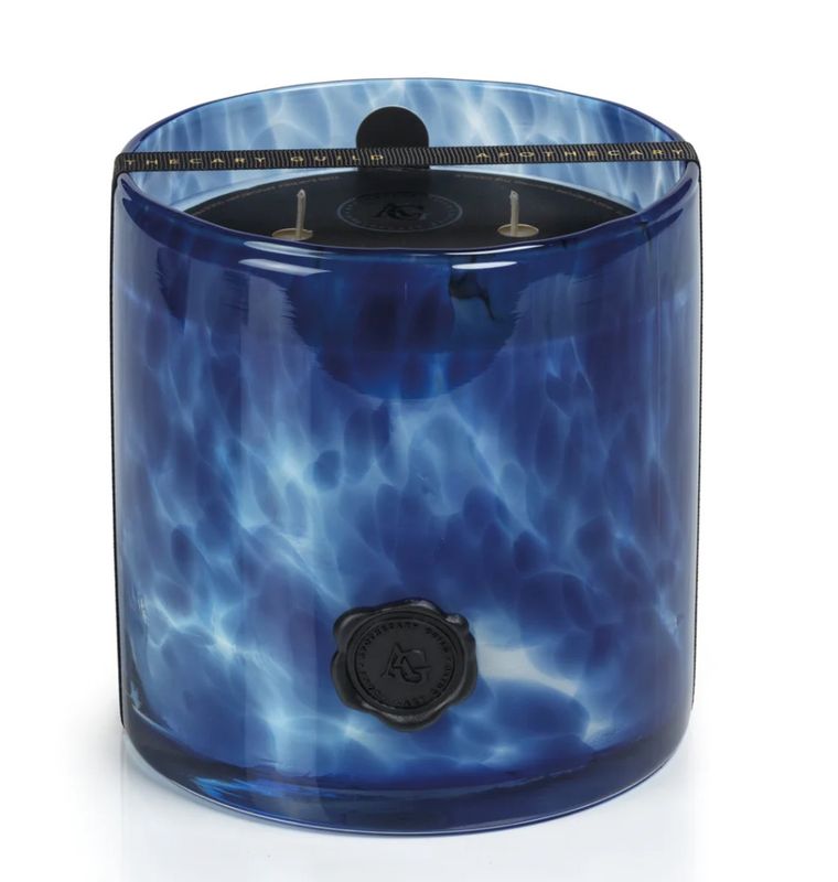 AG Opal Glass 3-Wick Candle | Sea Salt Coastal Mist