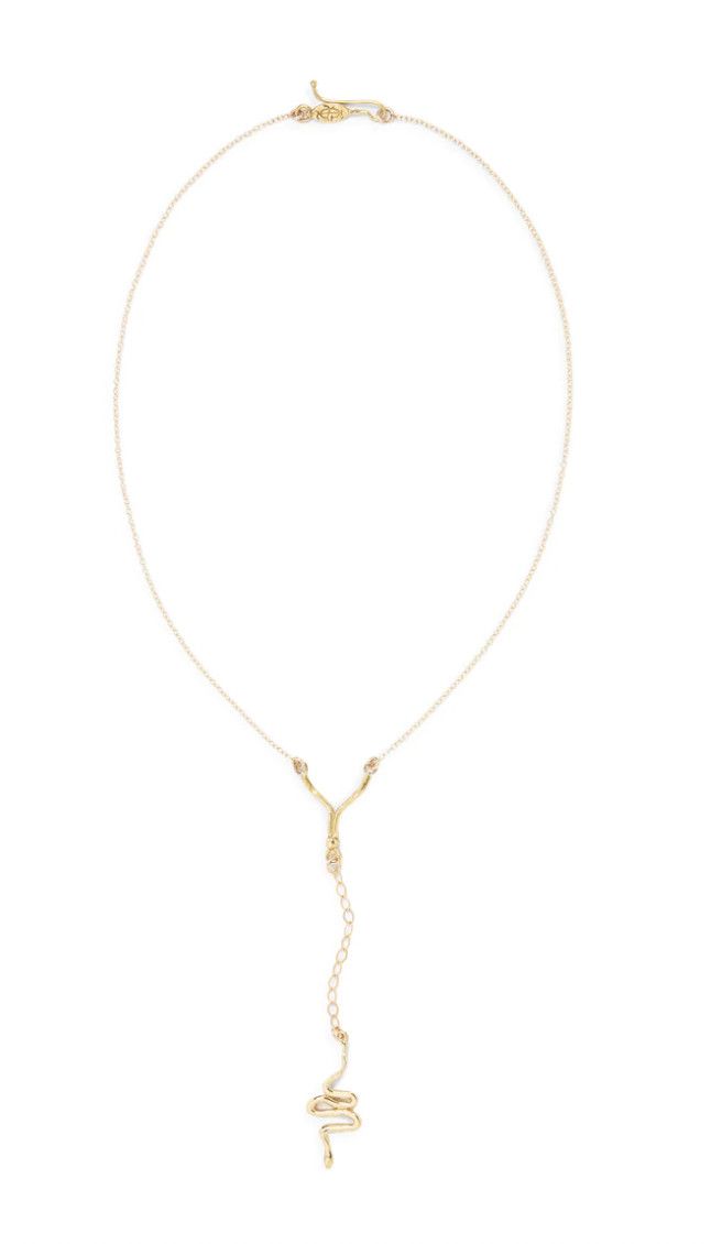 Snake Y Necklace