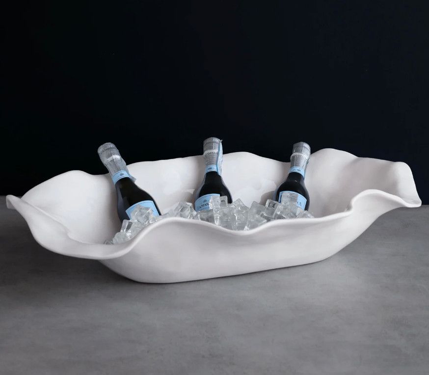 VIDA Havana Extra Large Oval Centerpiece (White)